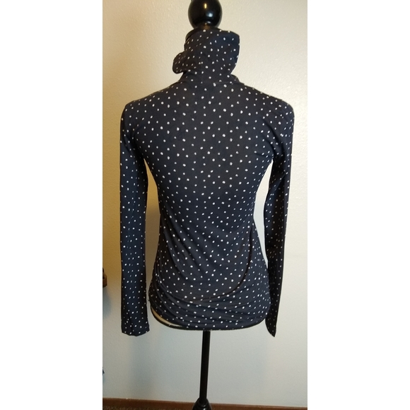 J. Crew Navy Polka Dot Turtleneck - Picture 5 of 7